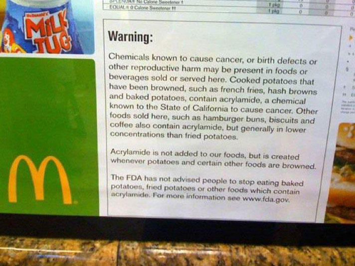 McDonald's Drive Thru Warning