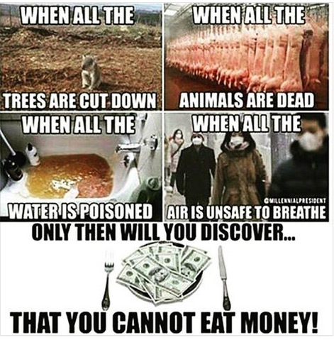 cannot-eat-money-when-all-trees-cut-down-ecology-environment-earth-day-debunked-meme-bullshit-alarmism-indian-saying